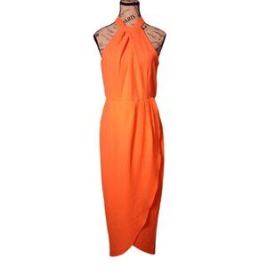 Julia Jordan women's Neon Orange Dress NWT Size 6